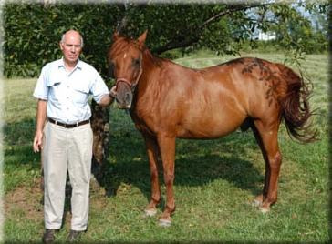 Joe and Star in August, 2003